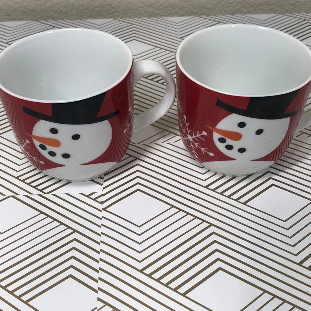 Crate&Barrel Christmas mugs